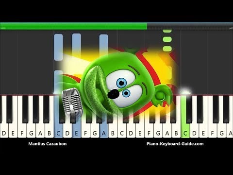 The Gummy Bear Song Piano Tutorial - Gummibär