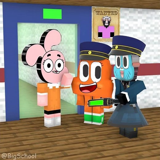 When Lucy Simian disguised as Gumball Police and the ending! 😂