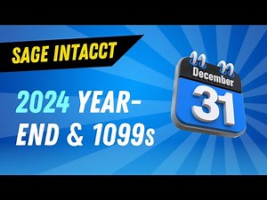 Sage Intacct Year End and 1099s