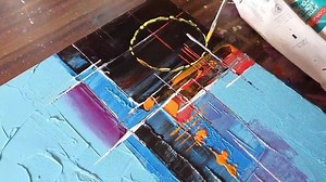 Abstract painting demo for beginners using acrylic paints and palette knife. #forbeginners #abstract #painting #demo | Suraj fine arts