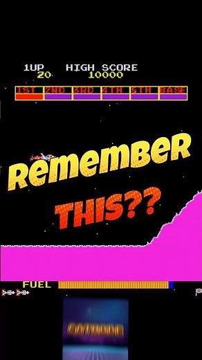 Konami’s Scramble (1981) — Remember This Arcade Classic? 🚀 #konami #shorts