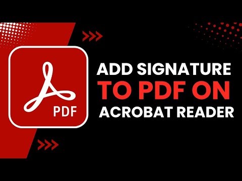 How to Add Signature to PDF on Adobe Acrobat Reader !