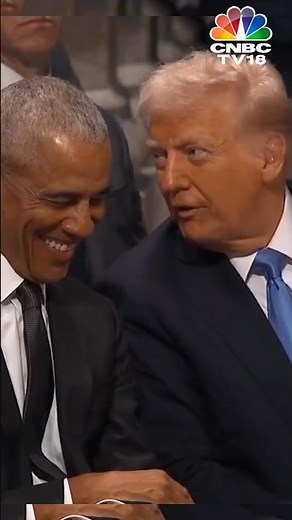 Barack Obama and Trump Shared Friendly Conversation During Jimmy Carter's Funeral Service | N18G