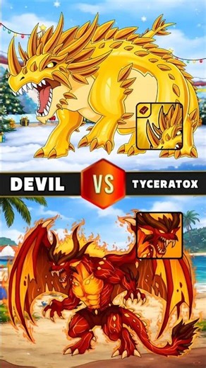Devil vs tyceratox battle😌|| in dynamons world #dynamonsworld