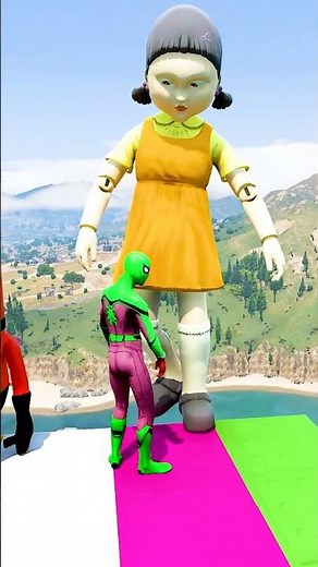 GTA 5 Epic Water Ragdolls | Spider-Man Jumps / Fails ep.15595 #shorts