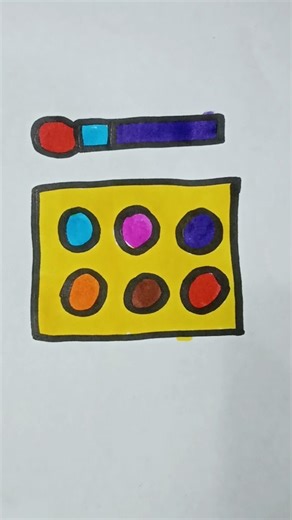 How to draw eyes Make-up kit #art #drawing