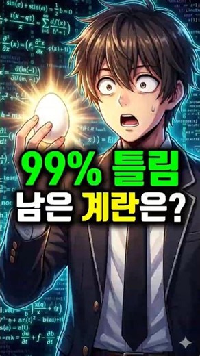 99%가 틀리는 계란 문제 #수학세상 #아이큐테스트 #두뇌퀴즈 #넌센스퀴즈 #쇼츠