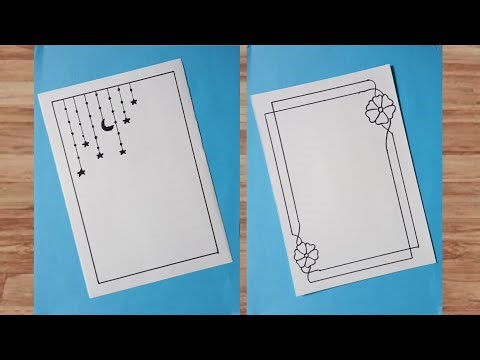 Easy Border Designs | Border Designs for project | Simple Border Designs for project #borderdesigns