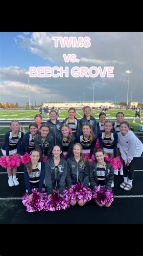 Last middle school football game of the season! #twms #middleschoolcheerleading #pinkout #bruins #protecttheden #stunt #triwest