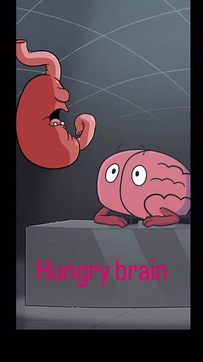 Human animation on Instagram: "Feeling hungry? 🍕😩 That’s your brain releasing ghrelin—the hunger hormone! But is it real hunger or just cravings? 🤔 Watch to find out! #hungry #human #humanbrain #fyp #animation 👉 Follow @human_animationn for more fun body facts!"
