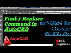 How to use Find & replace command in AUTOCAD, FIND command in AUTOCAD.