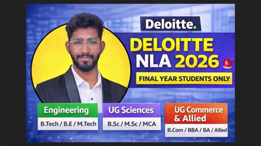 🚨 Deloitte NLA 2026 | National Level Assessment 🚨 | Vinodh Kumar R