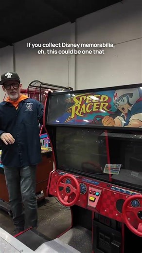 1995 Speed Racer Arcade Cabinet by Namco, Disneyland Arcade