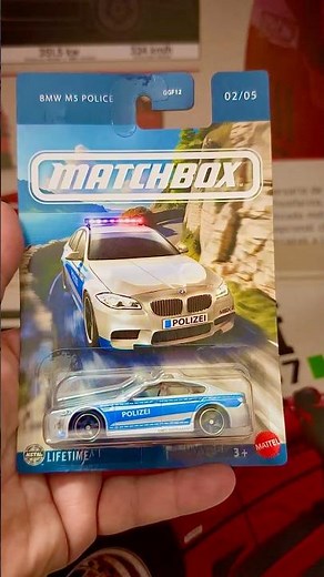 BMW M5 Police Car by Matchbox – German Polizei Style! 🚨🇩🇪💙 #bmw #matchbox #diecast