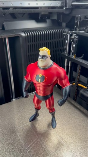 No Capes, Just PLA: 3D Printing Mr. Incredible to an AC/DC Beat