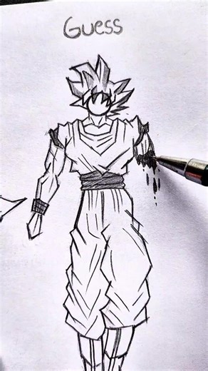 how to draw stick man ( gojo goku next) #howtodraw #tutorial #shorts #anime #art #jjk