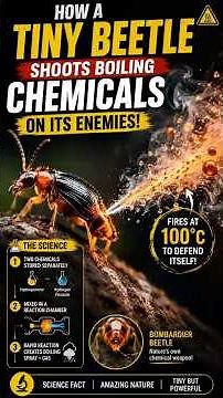 Bombardier beetle defense mechanism is real life sci-fi #bombardierbeetle #insects #natureismetal