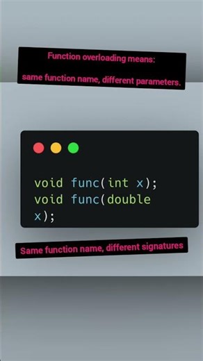 Function overloading in cpp