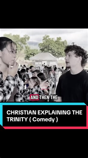 ‏EXPLAIN THE TRINITY? #fyp #christian #jesus #trinity #interview