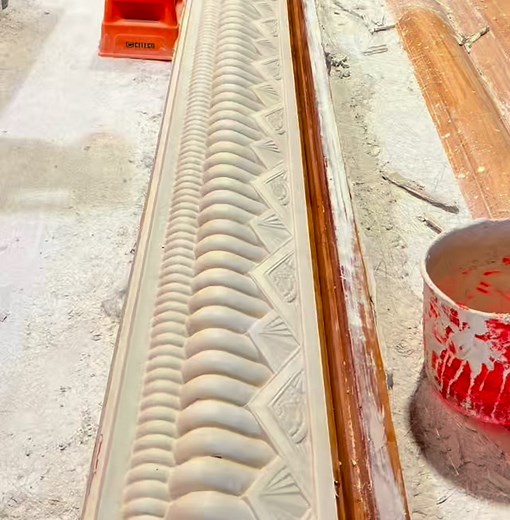 14 reactions | Showcasing Craftsmanship Another detailed reproduction Art Deco fibrous cornice completed with crisp lines, bold patterns, and quality fibrous plaster work from start to finish. #artdeco #architecture #fibrousplastering | Ornamental Cornice & Contracting Pty Ltd | Facebook