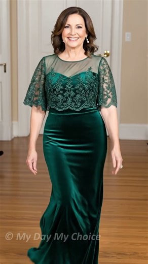 Emerald Mother of Bride Velvet Gowns that Flatter Every Silhouette with Timeless Elegance and Grace
