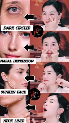 04 Exercises to Improve Sunken Cheeks 😱 #yoga #faceyoga #korean #facelift #fb #antiaging #shorts