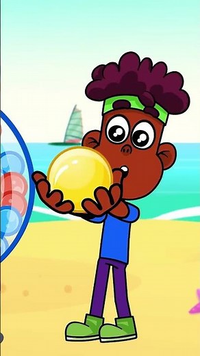 🏖️ Learn Colors with Funny Rhymes 🌈 Gumball Machine on the Beach!