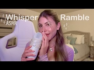 ASMR Up Close Whisper Ramble 😴 (inaudible, clicky whispers)