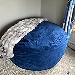 HABUTWAY Bean Bag Chair: Giant 4' Memory Foam Furniture Bean Bag Chairs for Adults with Microfiber Cover 4Ft (Pink)