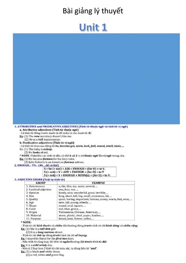 unit 1 online exercise for