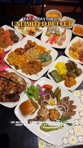 ⬇️ Details Below ⬇️ Buy 1 Get 2 FREE* Amari Dhaka ➡️ Follow @foodieshe for more exciting reviews and content! We attended a special theme night dinner buffet by Hotel Amari! From Awadhi to Bengal, Continental to Mediterranean delights, savour a feast of flavours. Even better, enjoy the Eat 3 Pay 1 offer at BDT 7999 Net starting May 1, 6:30 PM to 10:30 PM daily. Plus, the gift partner, Blucheez, spoils diners with gift coupons worth 1000 & 2000 taka. Don't miss out on this deliciously tempting de