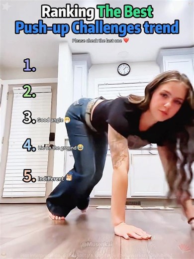 RANKING THE BEST PUSH-UP DANCE TREND #ranked #funny #comedy #ranking #challenge #pushup #shorts