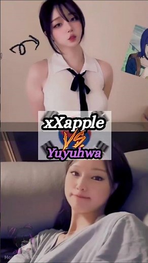 Xxapple vs Yuyuhwa 🥵🚬 #korean #fitness #shorts #memes