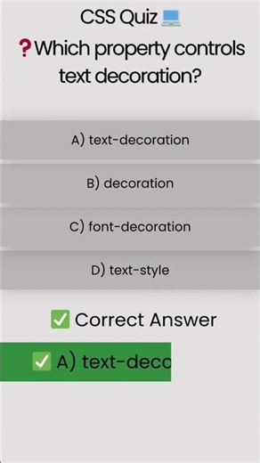 CSS Quiz❓ #shorts #css #quiz