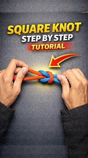 How to Tie a Square Knot (Reef Knot) | Easy Step-by-Step Tutorial