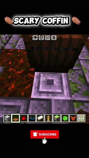 ⚰️ Minecraft scary coffin build ⚰️#minecraft #shorts #minecraftbuild #viral #populer