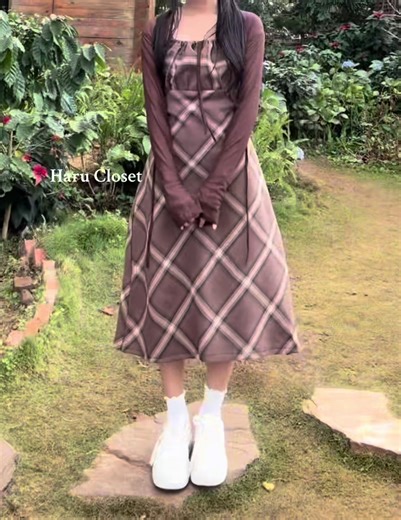 Plaid Skirt and Dress Styles from Haru Closet