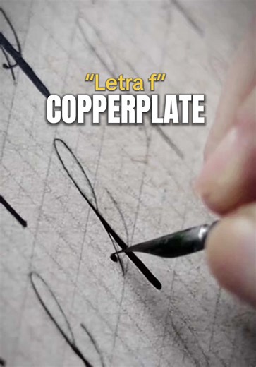 Práctica sobre plantillas de COPPERPLATE #copperplate #copperplatecalligraphy