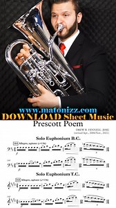 If you love high C, you'll love this... #euphonium #sheetmusic #virtuoso #fast #highnotes | Matonizz