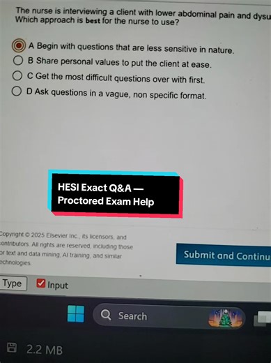 Prepare for HESI 2025 with confidence! Get access to real questions and answers plus guidance for your proctored exam. Save time, reduce stress, and boost your results with reliable, professional study support. #ati #nurseoftiktok #hesi #hesiexams #PassYourExams