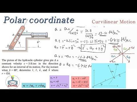Dynamics 02_14 Polar Coordinate Problem with solutions in Kinematics of Particles