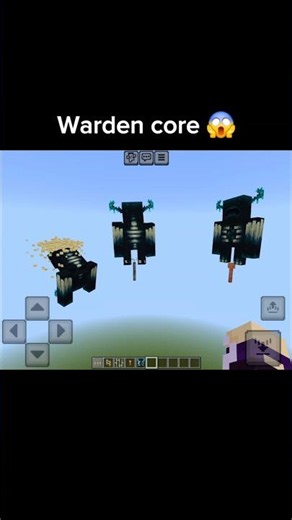 Warden Core in Minecraft 😱 | Secret Warden Evolution?! #minecraft #youtubeshorts #gaming