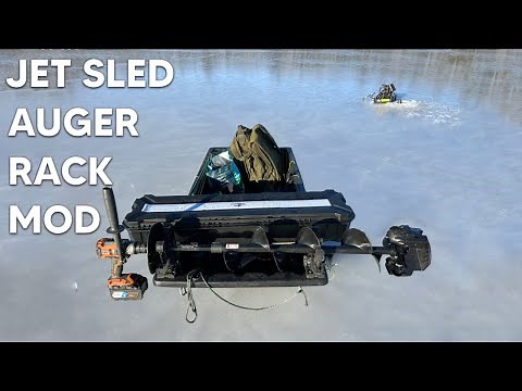 Jet Sled Ice Auger Rack Mod. Kolpin Rhino XL Grip.