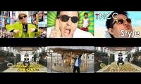 Mix of 6 videos from youtube : Gangnam Style 6 Mashup