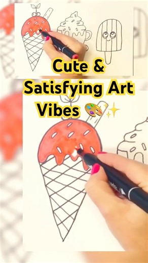 POV: So SATISFYING drip - you watched it 3x 🤤🍦#shorts #asmrart #cute
