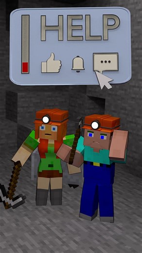 Steve's Diamond Mining Technique - - Minecraft Animation #shortfilms