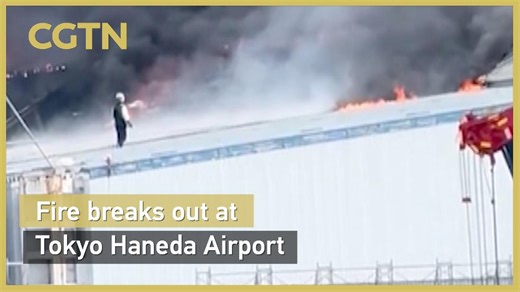 Fire breaks out at Tokyo Haneda Airport hangar during demolition