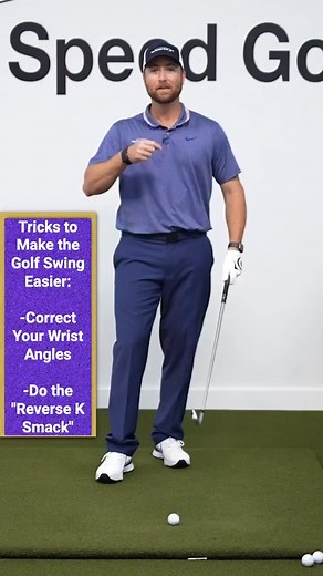 10K views · 109 reactions | Improve your golf swing with the Reverse-K impact position! Lean the shaft forward and keep your hands in front for a solid strike. Check out this video ⛳️ #GolfTips #ImpactPosition | Top Speed Golf - Clay Ballard Golf Instruction | Facebook