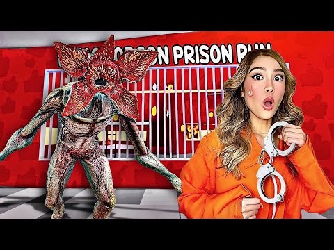 KAT ESCAPES STRANGER THINGS PRISON RUN IN ROBLOX (OBBY)