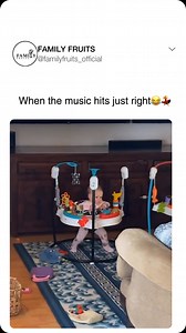2.7M views · 10K reactions | Watch this little baby girl bounce to the beat in her bouncy seat, showing off those moves early! Who else’s baby has a signature dance move? #babydance #babyfun #parentinghumor #funnykids #babyantics #toddlerdance ️:@epicpsychology | Family Fruits | Facebook